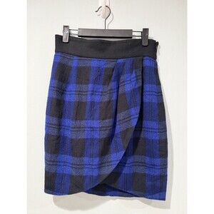 Anthropologie Tracy Reese Skirt Womens 4 Wool Plaid Punk Twee Academia Workwear